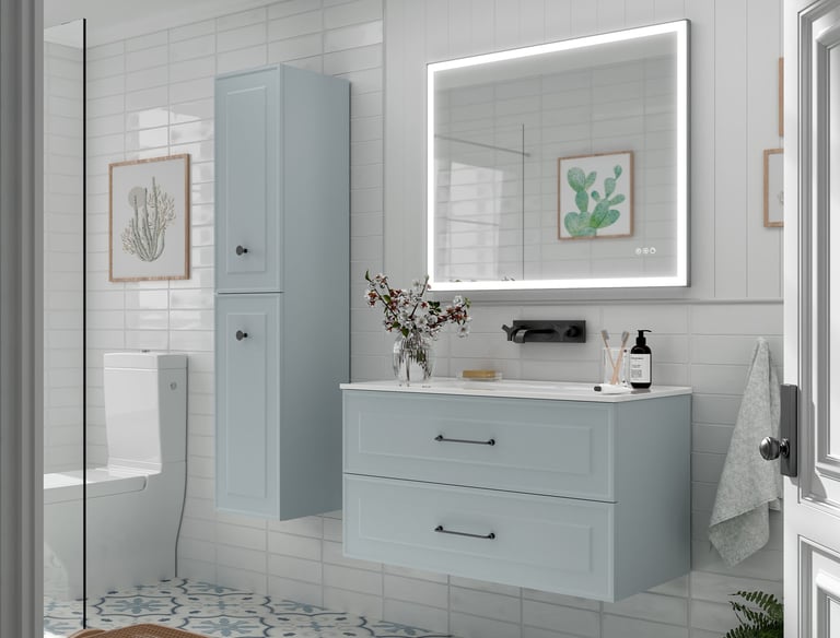 Salgar Renoir Vanity Unit 2 Draw in Blue Fog