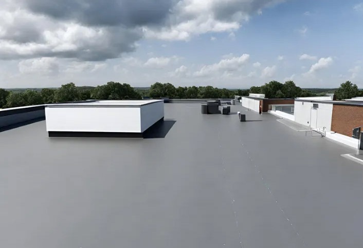 Commercial flat roof