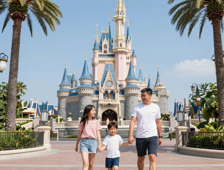 beautiful picture of a family on a vacation