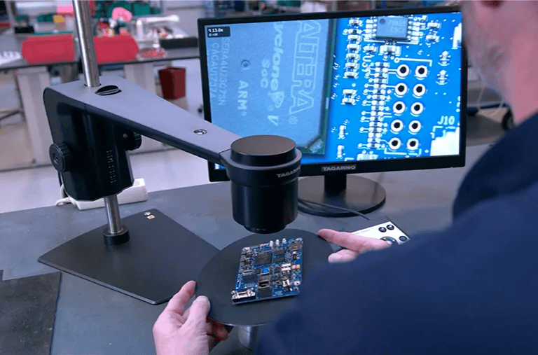 tagarno digital microscope undertaking circuit board pcb inspection