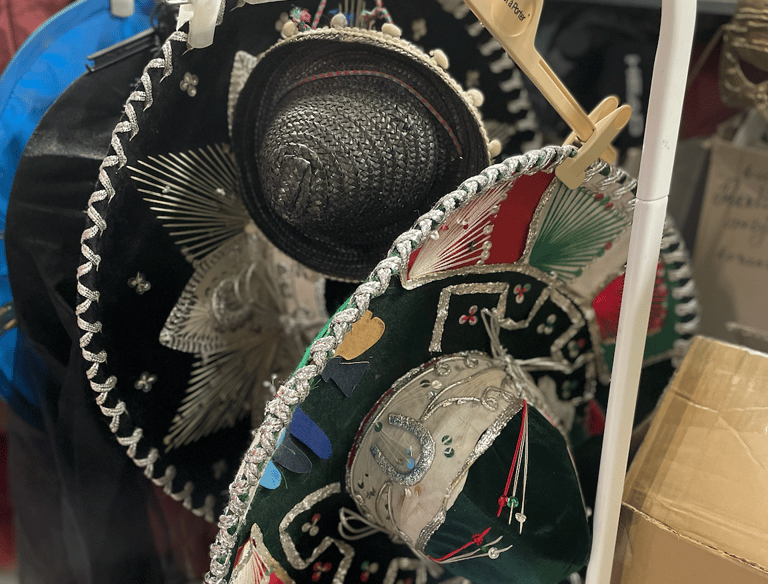 Mexican hats, different head accessories, folk