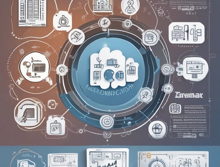 A digital screen displaying analytical data with line graphs, histograms, and numerical values. The data is presented in a user-friendly interface with different shades of blue used to distinguish various elements.
