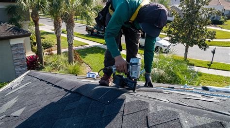 Florida home with new shingle roof after storm repair