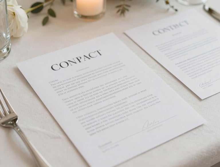 Elegant contact form on a softly lit website page.