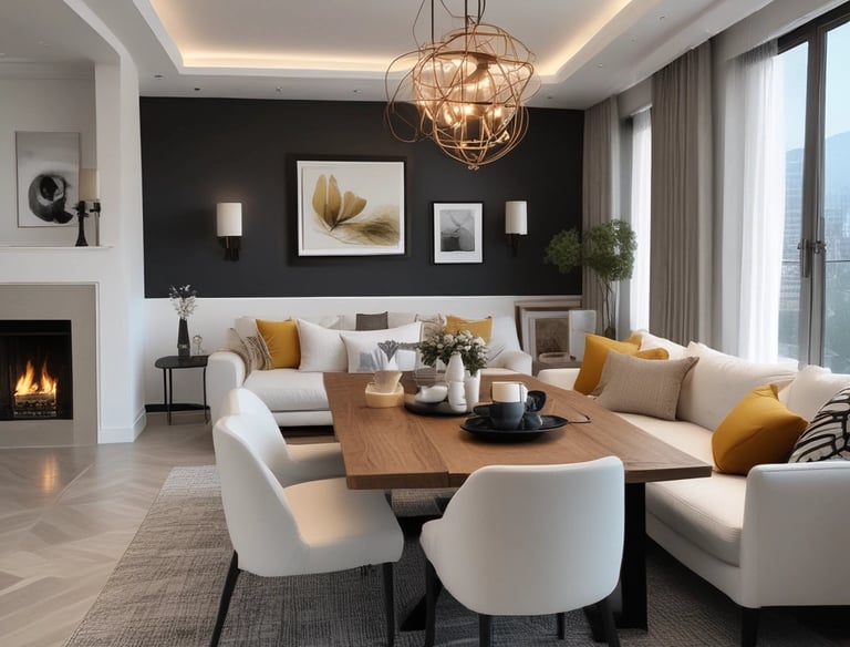 An elegant kitchen space featuring clean lines, subtle colors, and smart storage solutions.