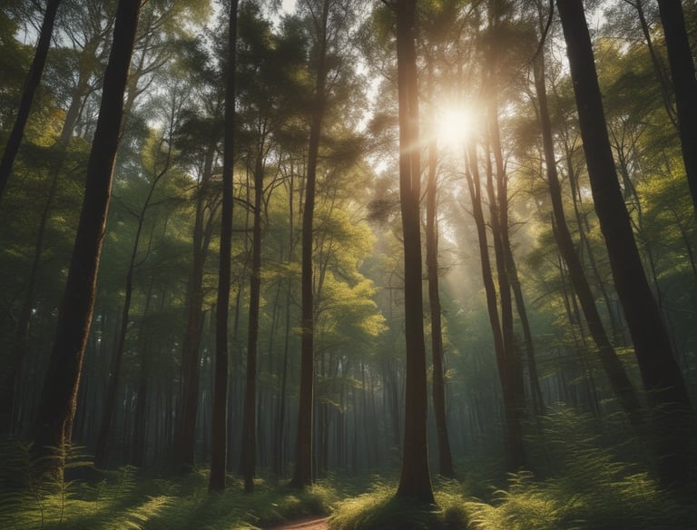 A serene nature background symbolizing growth and self-acceptance.