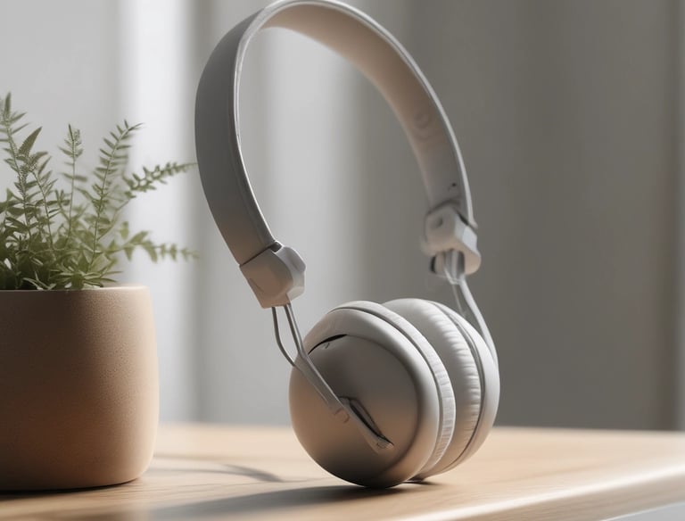 A warm, inviting scene of a person smiling during a video coaching call in a cozy home setting.