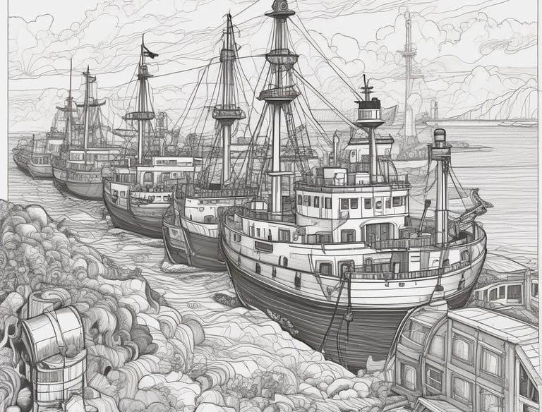 Detailed 3D rendering of a civil engineering design plan on a computer screen.