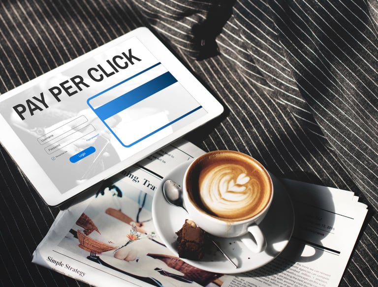 PPC kampaně a online reklama jako součást marketingové strategie.