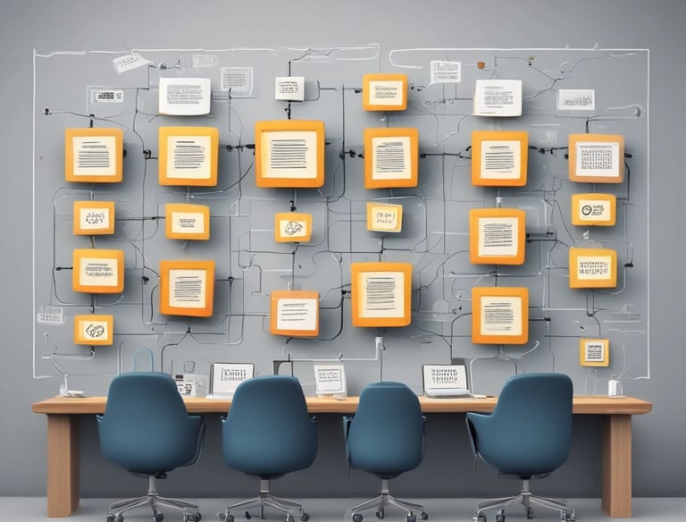 a man riding a skateboard down a street next to tall buildings