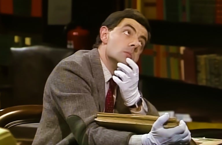 Mr Bean scène coupée : La bibliothèque 