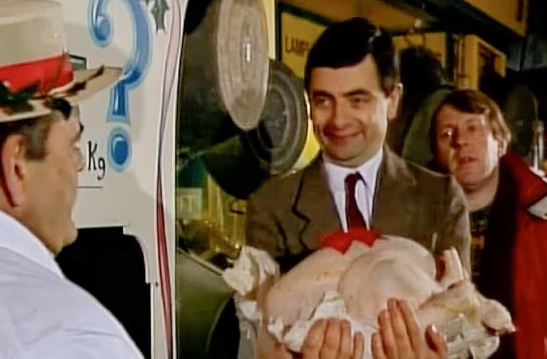 Mr Bean scène coupée : La dinde