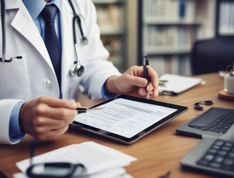 Mobile app interface showing a generated medical prescription