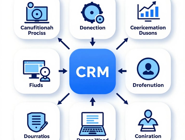 CRM servicing tool with automated workflows, lead tracking, and client management features.