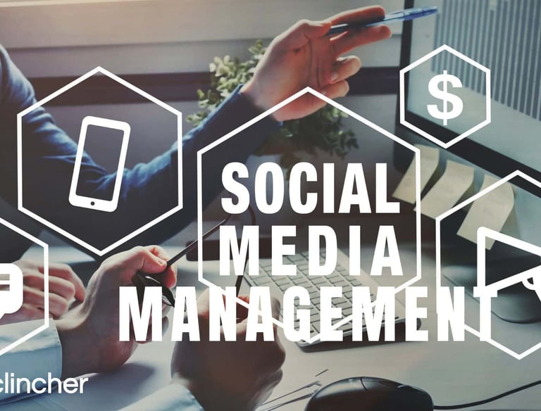 Social media management tool with content scheduling, analytics, and engagement tracking features.