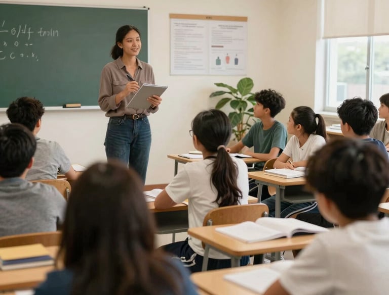 A group of students helping a peer who looks upset on the playground.