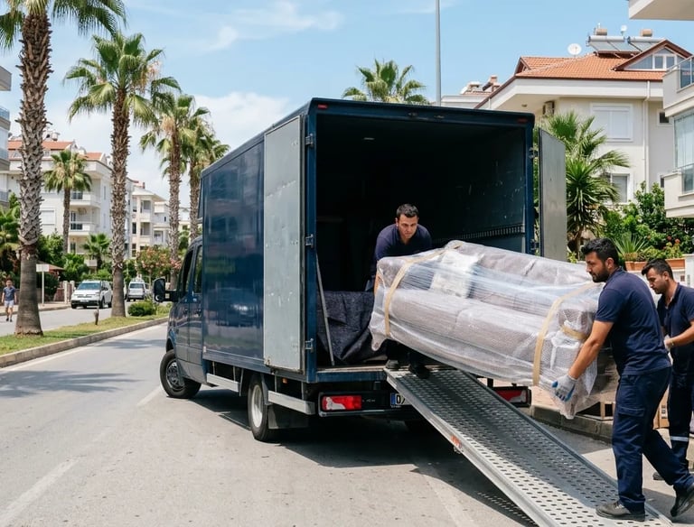 Antalya kapalı kasa şehir içi evden eve nakliyat.