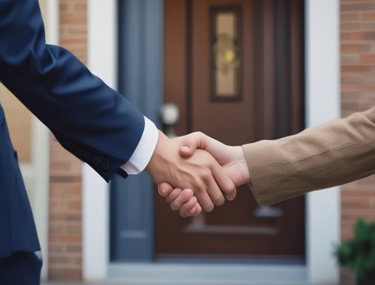 A contractor working on home repairs, fixing a roof with care.