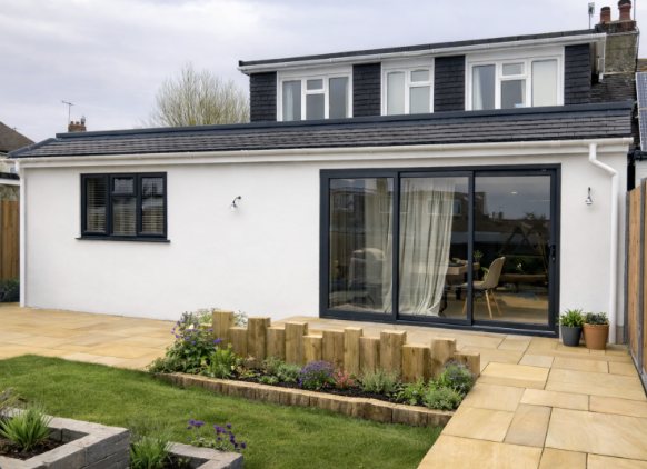 Modern loft conversion and house extension in Hove by T.LE Contracting.