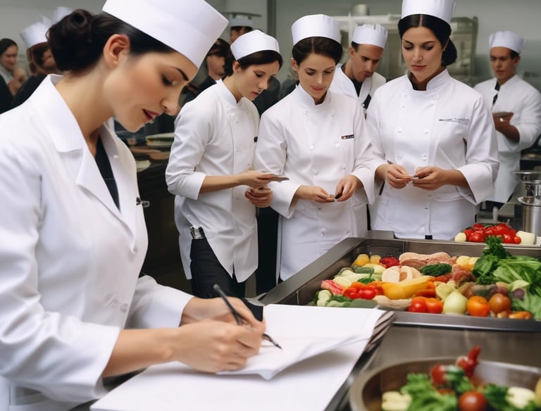 A professional nutritionist consulting with a client in a modern office with green accents.