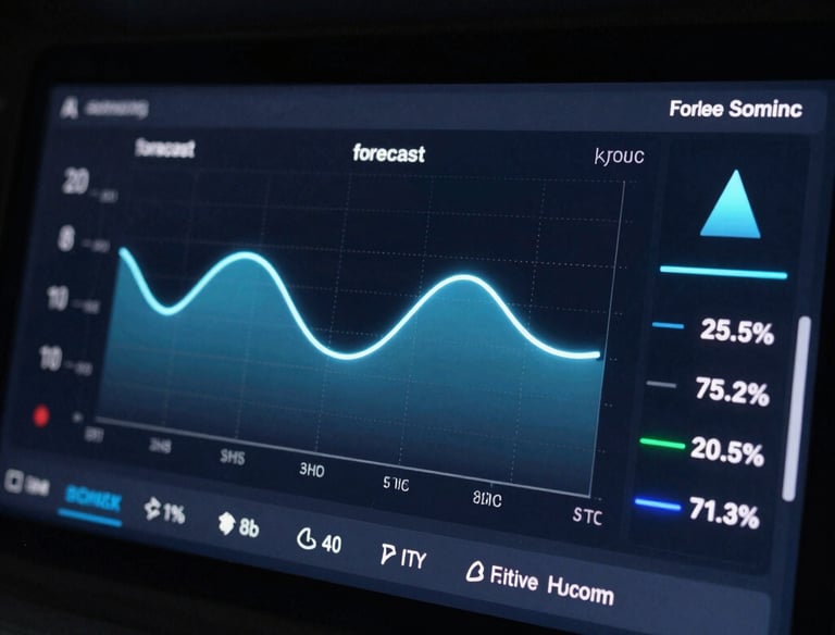 Graph depicting time series forecasting with LSTM models improving logistics flow.