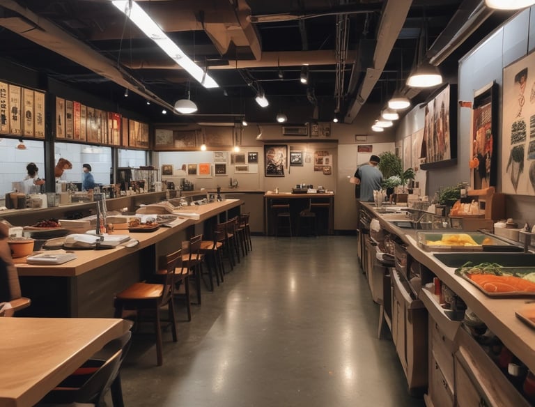 A cozy, bustling small restaurant that received investment support.