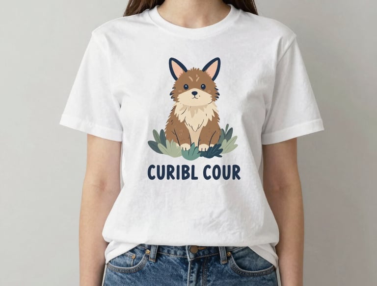 Close-up of a vibrant custom-printed t-shirt showcasing detailed sublimation design.