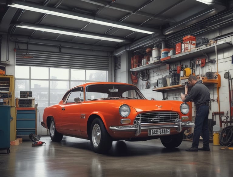 Close-up of hands adjusting pricing tags on products.