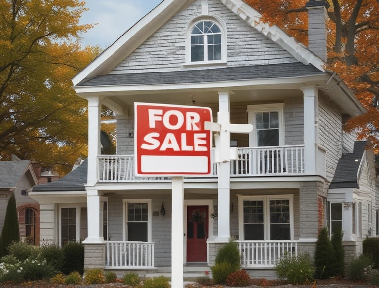 A detailed map view showing property locations with nearby amenities.