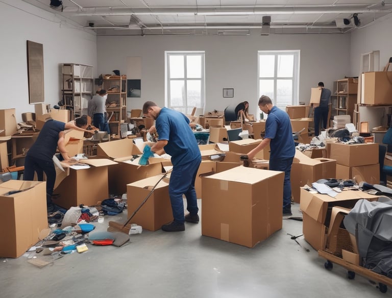 retirada de basura y objetos acumulados en piso con Diógenes