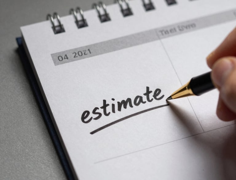 Team collaborating around a table with laptops and notes.