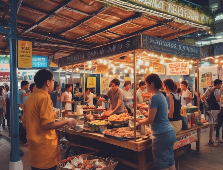 Close-up of a delivery bag filled with freshly packed Punjabi meals.