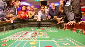 Fun craps players at the gaming table