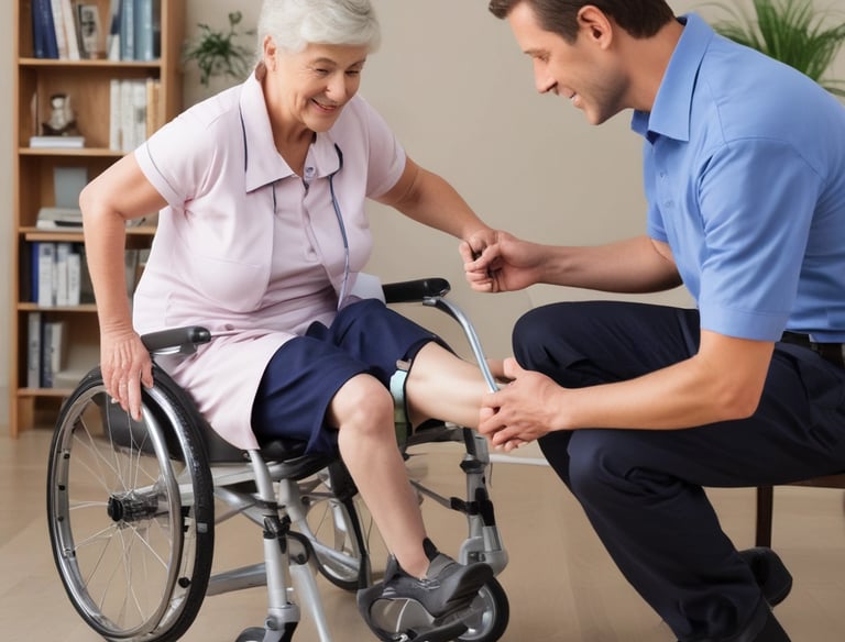 a man riding a skateboard down a street next to tall buildings
