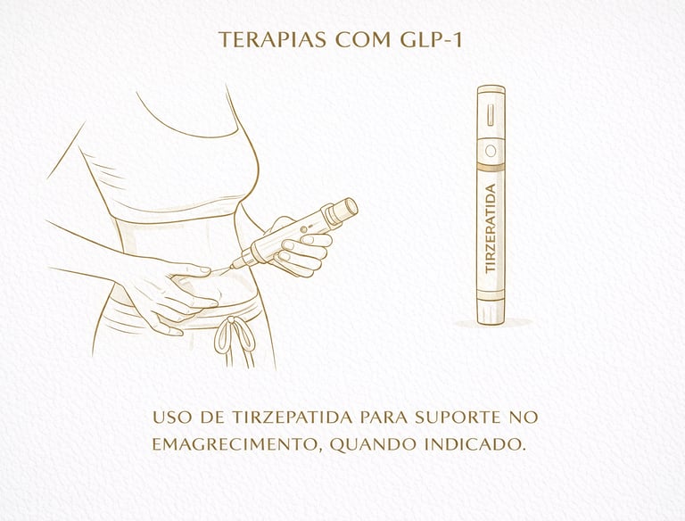 Aplicação de tirzepatida para emagrecimento com acompanhamento médico em São José do Rio Preto