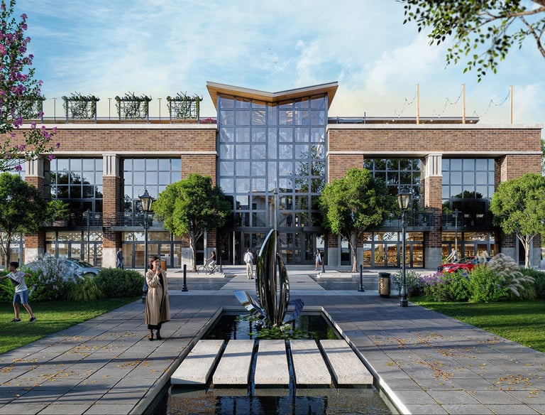 Rendu 3D extérieur ultra réaliste d’un bâtiment public – BenRaff Studio