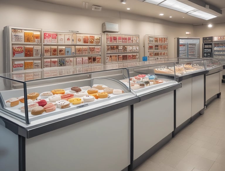 assorted food in silver commercial refrigerator