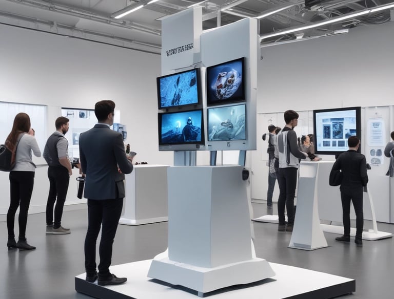 A dynamic image of robotics in action.