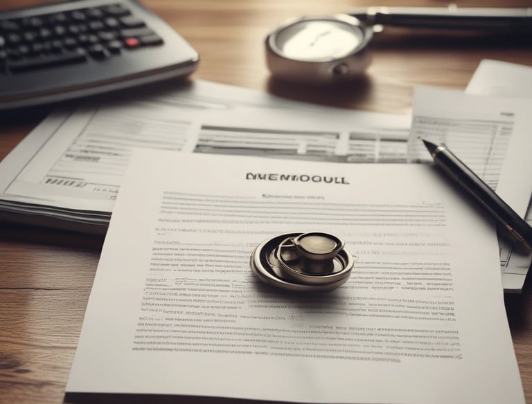 A legal document being signed in an office.