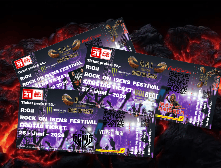 a bunch of tickets for rock'n'roll tickets