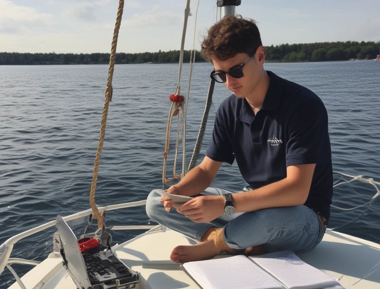 A group of students engaged in a field study.