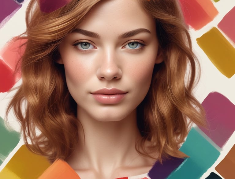 A woman receiving a professional hair coloring treatment in a bright salon.