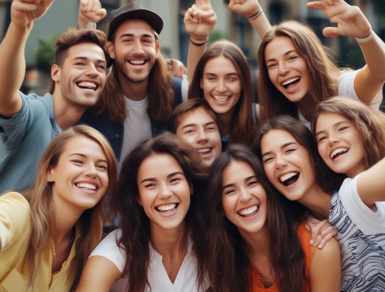 A gloved hand holds a black case with a blue interior, containing a clear dental aligner. The aligner is transparent and designed to fit over teeth, indicating orthodontic use.