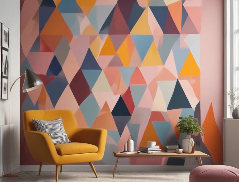 A painter carefully applying a fresh coat of white paint on an indoor wall with smooth strokes.