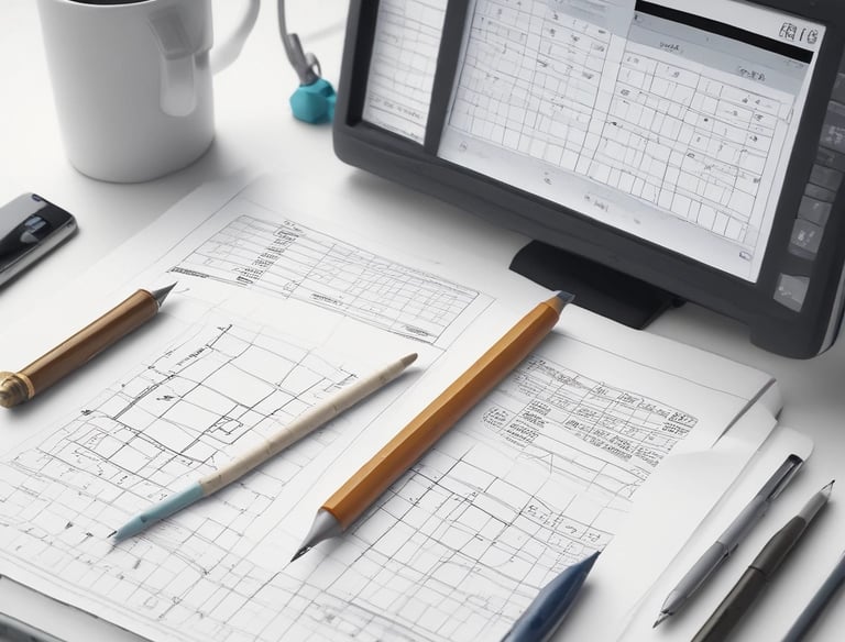 Engineer coordinating a construction site with workers and machinery.