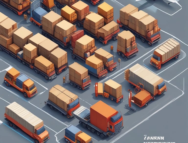 A vibrant market stall displaying a wide variety of colorful merchandise, including t-shirts with diverse prints, patterned fabric, handbags with creative designs, hats of different styles and colors, and an array of small figurines and souvenirs. The brick wall background adds to the rustic charm of the setting, while a bicycle partially visible on the side hints at the bustling activity around.