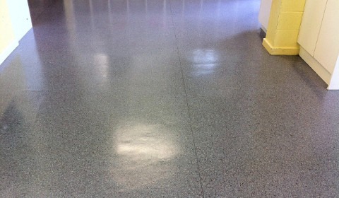grey vinyl floor strip and seal service in the adelaide hills