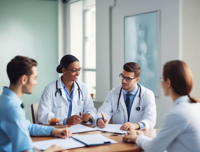 A smartphone with a severely cracked screen displays the word 'INSURANCE' on its screen. The device is black and appears to be placed on a white surface.