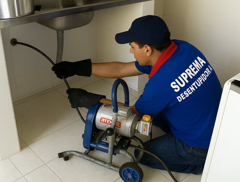 desentupimento de pia