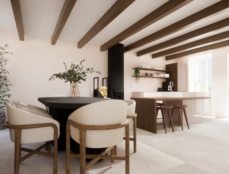 Visuel pièce de vie Plélan-le-Grand rénovation